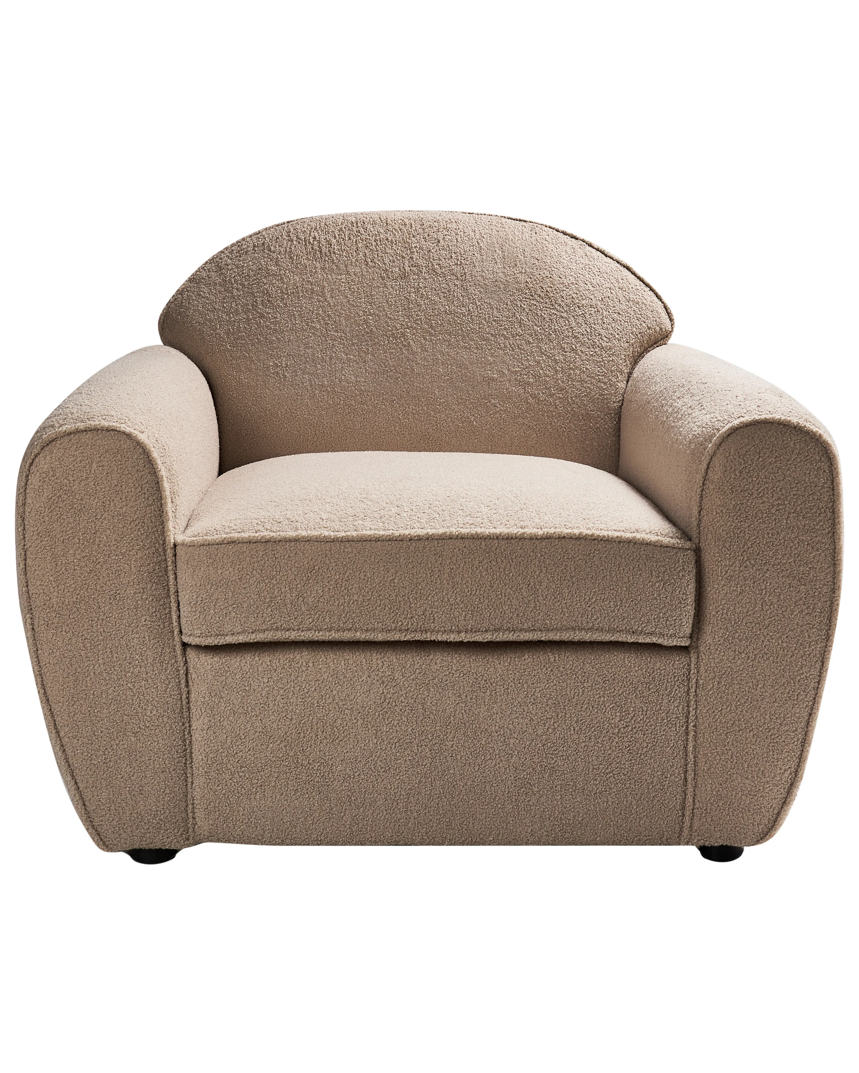Fauteuil ELLEDE Bouclé Lichtbruin