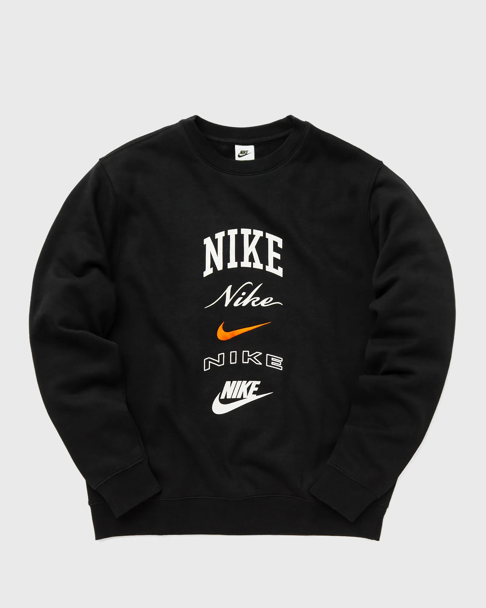 Nike Club Fleece Long-Sleeve Crew-Neck Sweatshirt