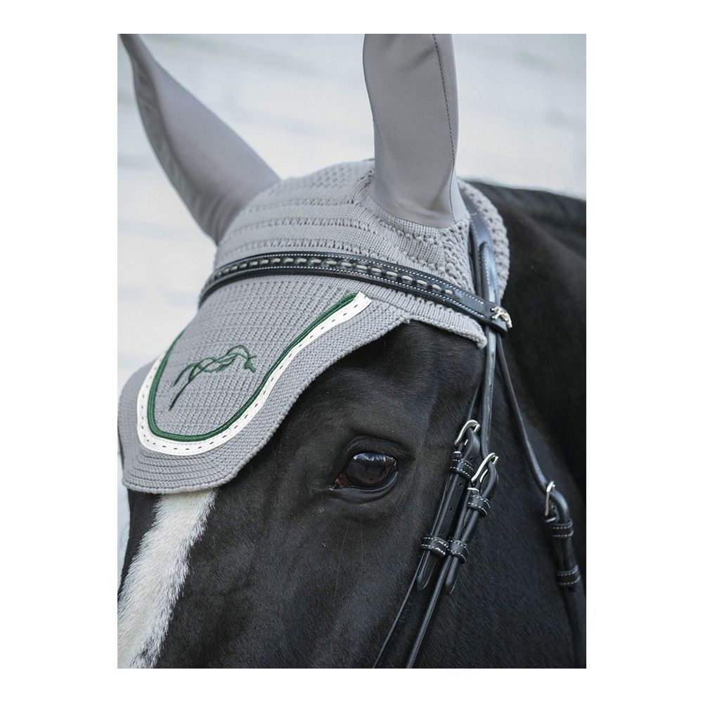 Pénélope POINT SELLIER - Bonnet anti-mouches gris clair/vert