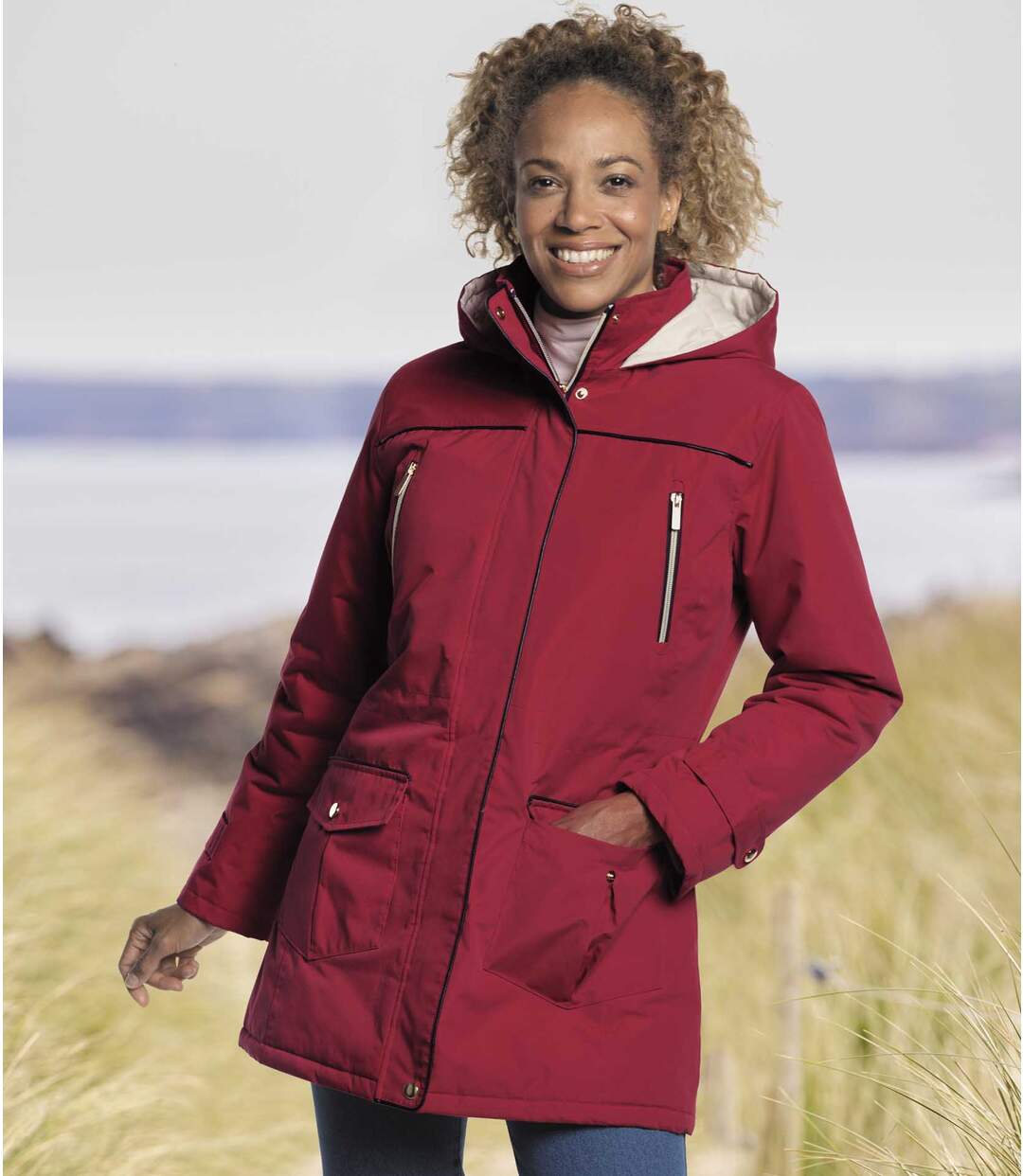 Parka Multipoche à Capuche