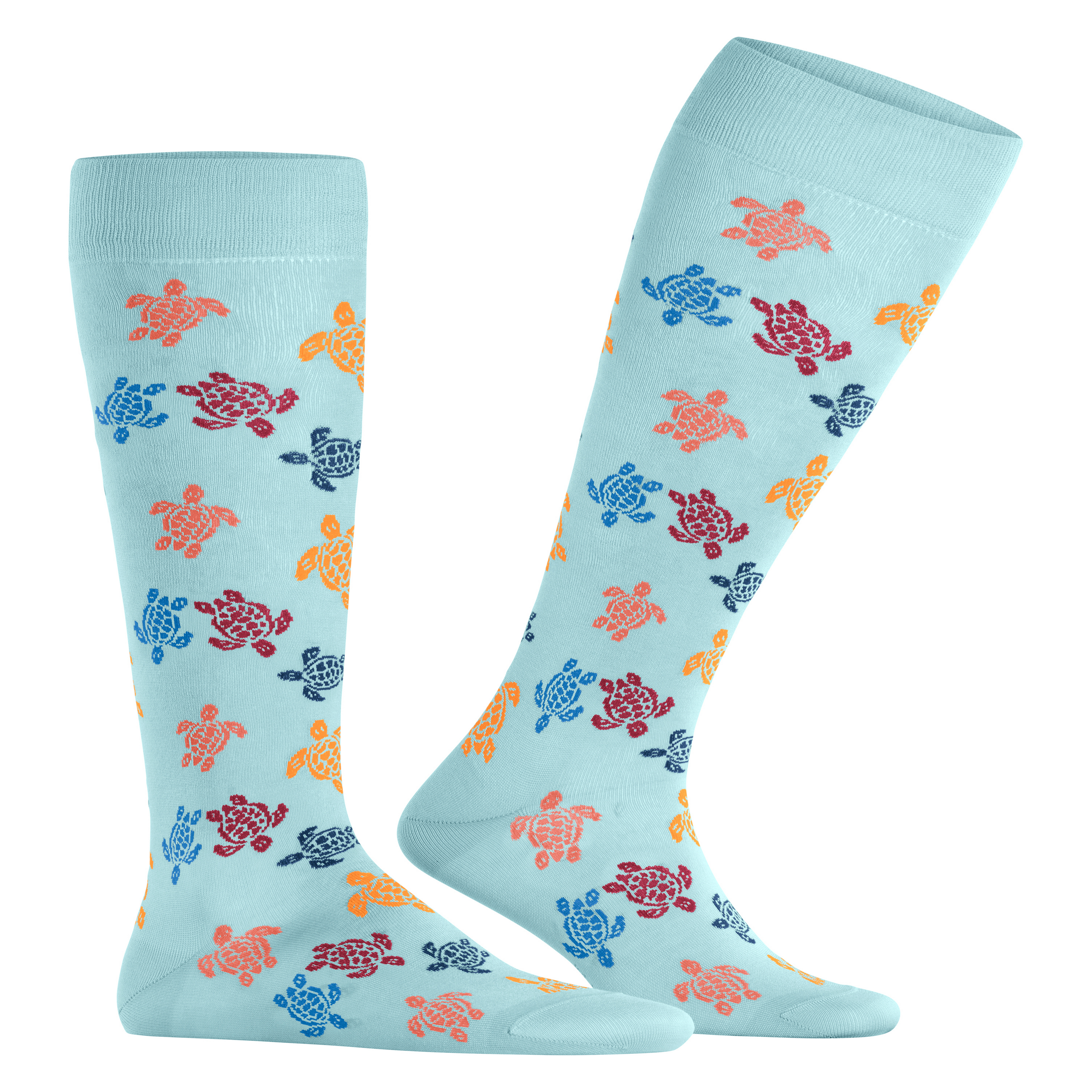 Mi-bas homme Rondes des Tortues Multicolores | Vilebreauin