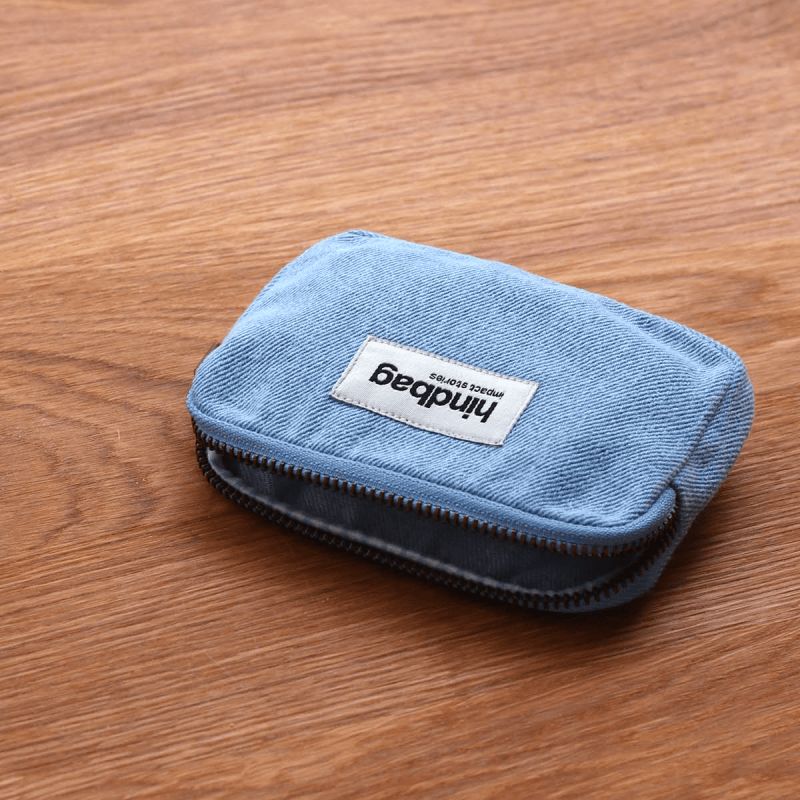 Porte monnaie Lili 13 cm Denim Bleu