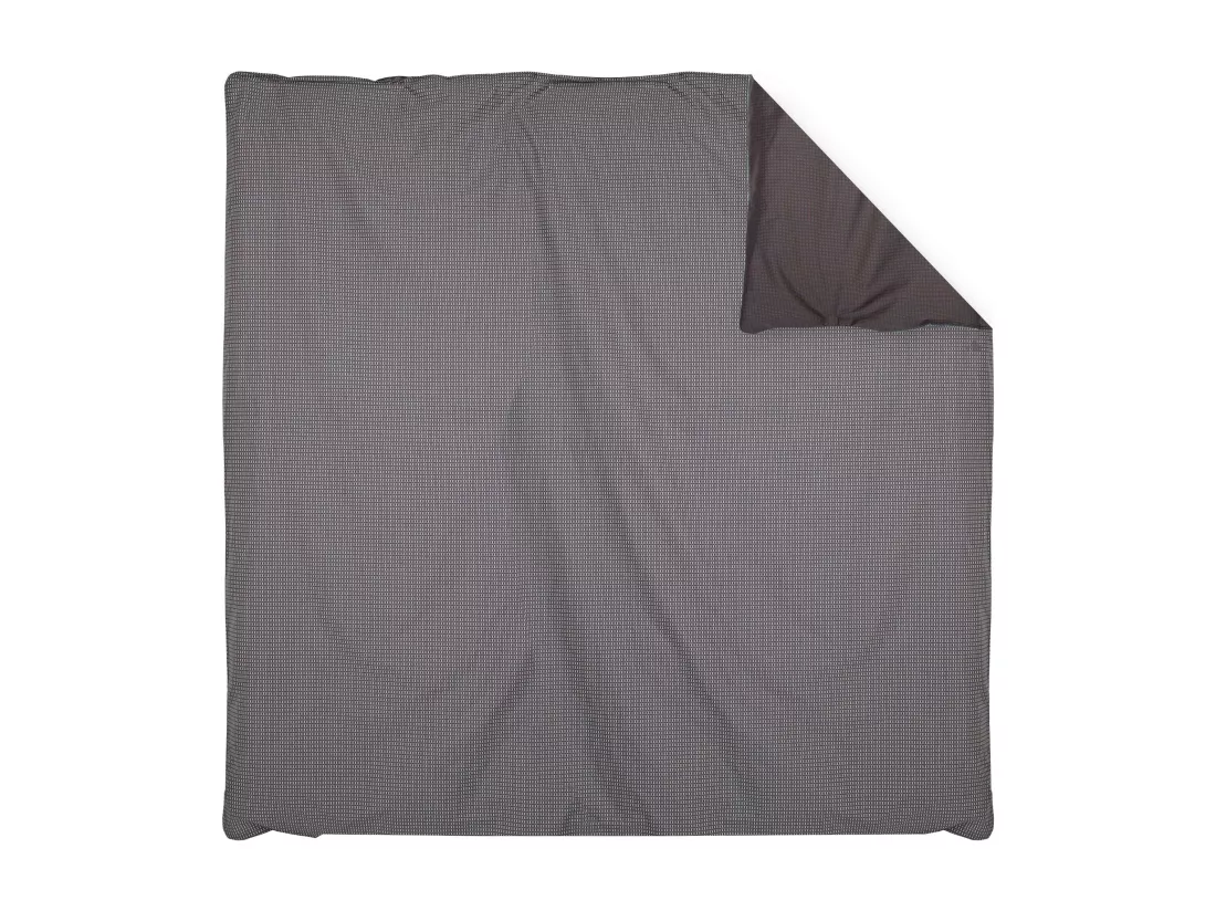 Housse de couette 260x240 cm satin de coton ENZO noir