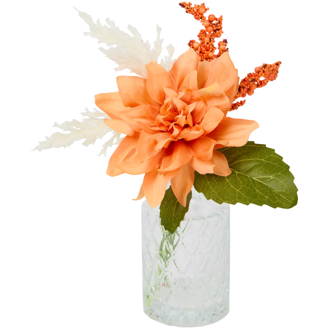 Bouquet synthétique dans vase Willow & Bloom