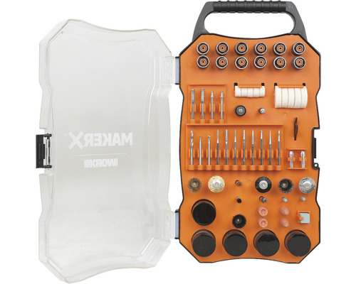 WORX MakerX - Accessoireset voor multitool compatibel met WX739.9/ WX739/ WX990/ WX988, 201-delig.