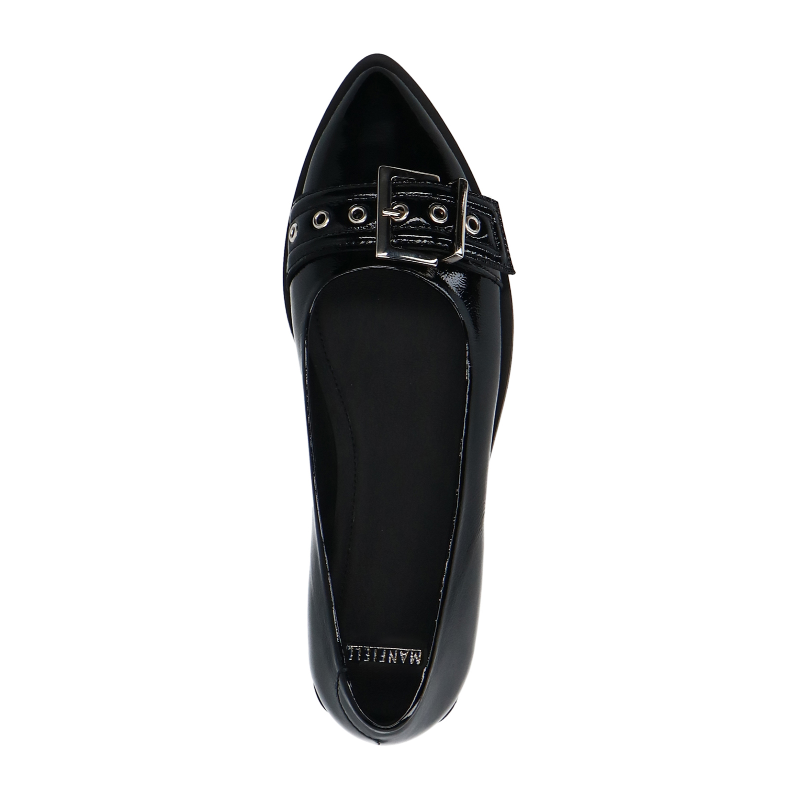 Zwarte lakleren loafers