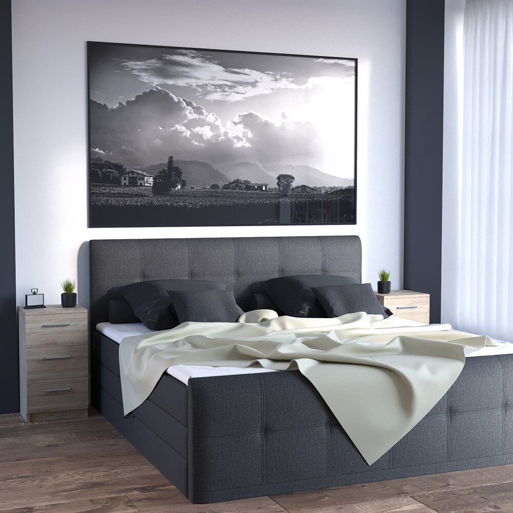 VICCO Nachtkommode Boxspringbett Nachtschrank Nachttisch Kommode Schrank sonoma