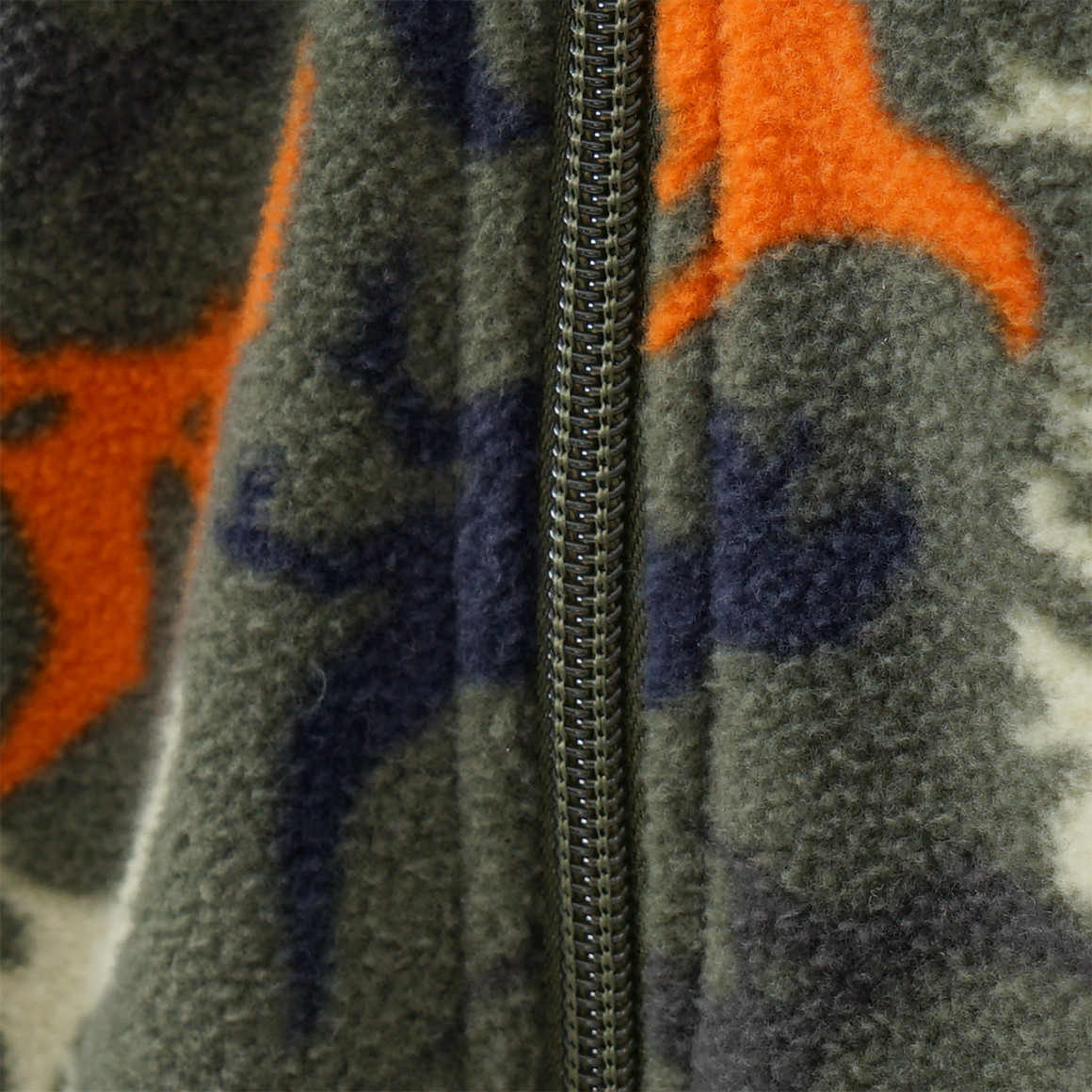 Topolino Jungen Fleecejacke mit Stehkragen oliv / orange