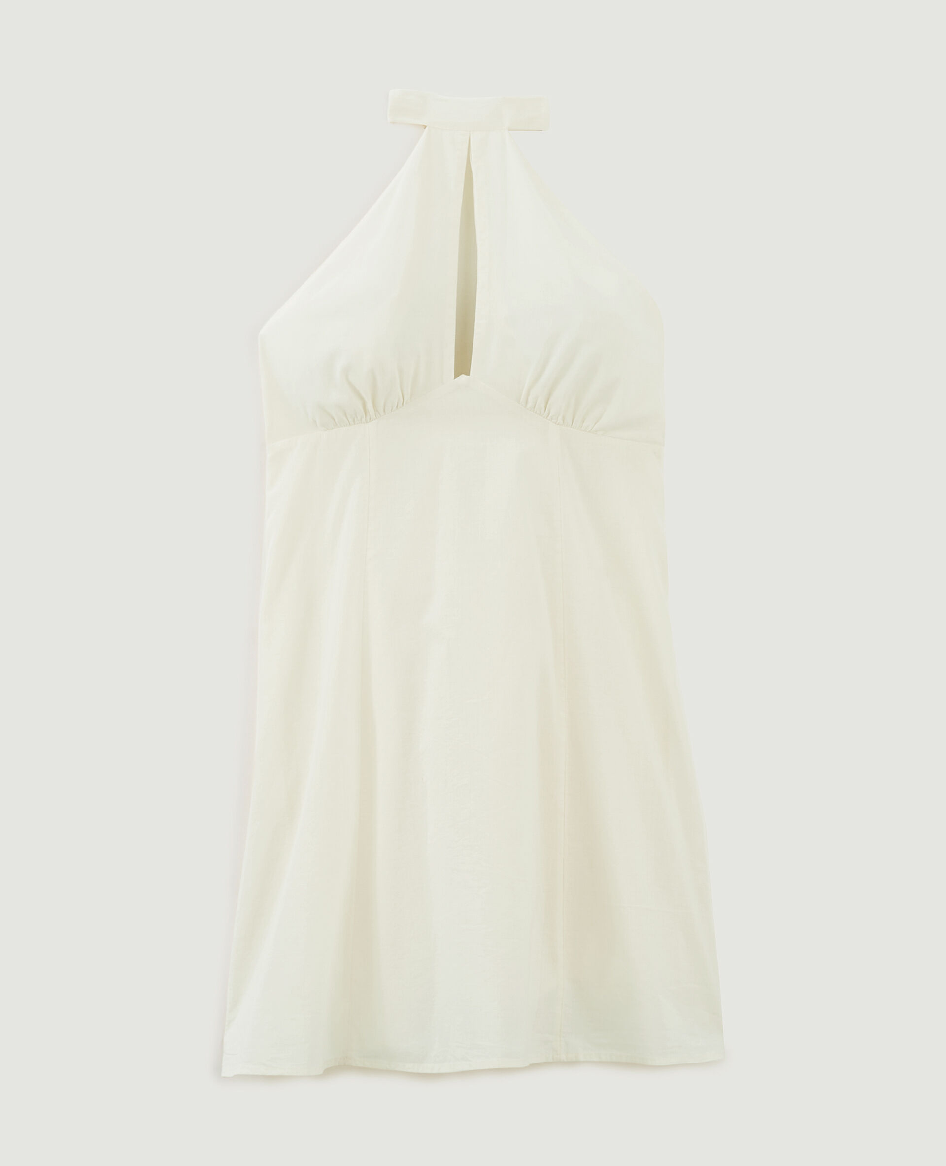 Robe courte dos-nu - Beige