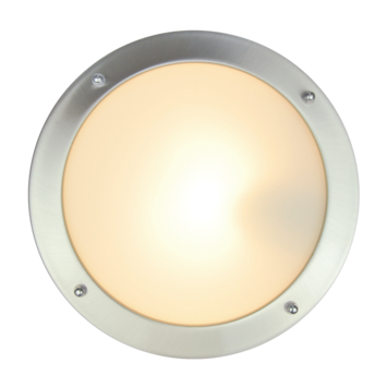 Plafonniere Lublin 19cm RVS IP44