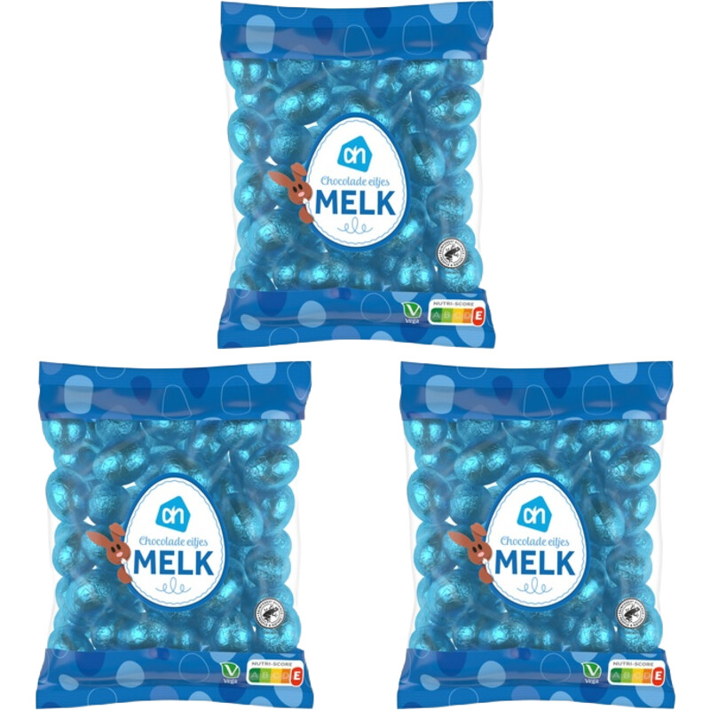 AH Chocolade eitjes melk 3-pack