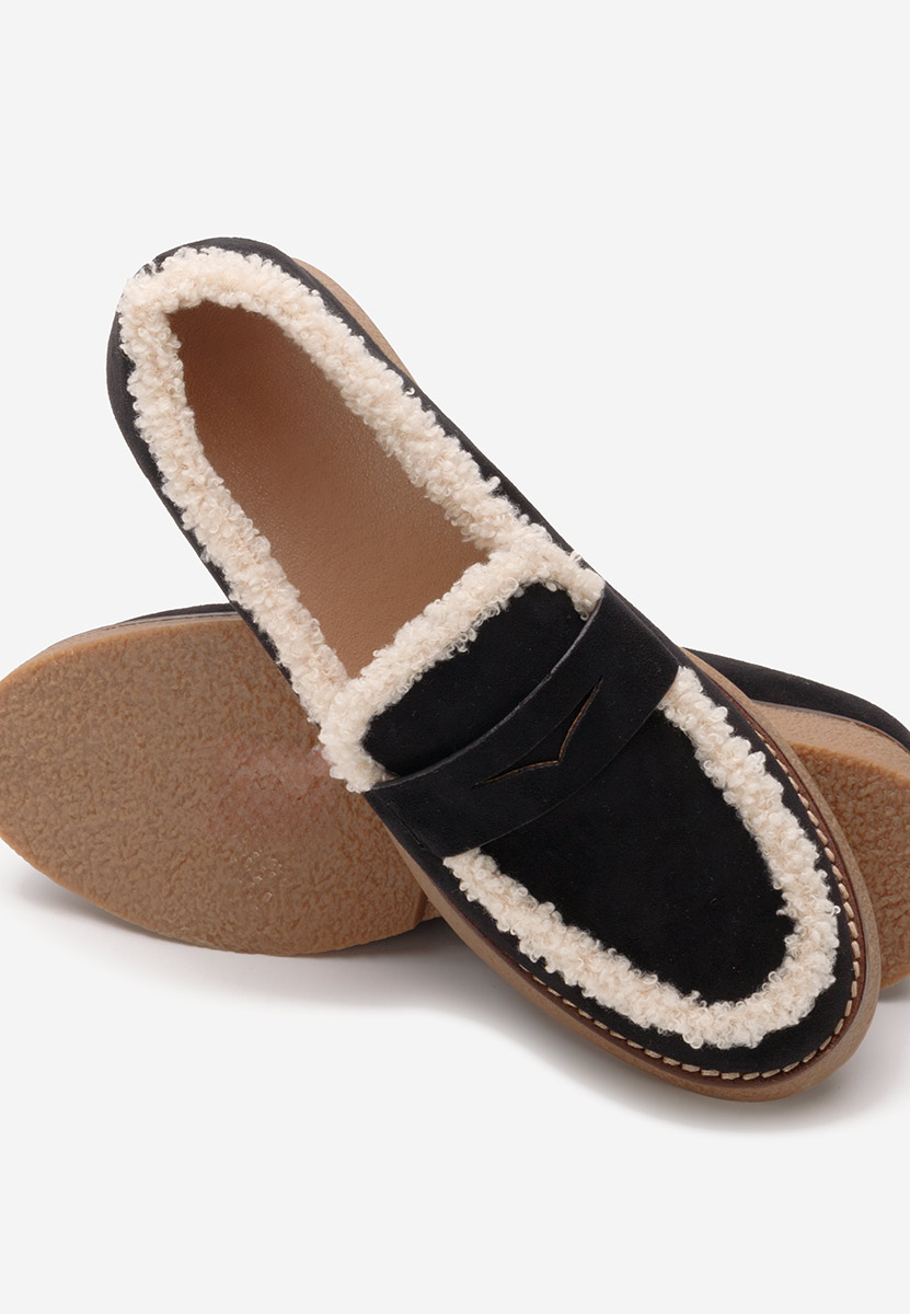 Mocassins femme noirs Kaytleen