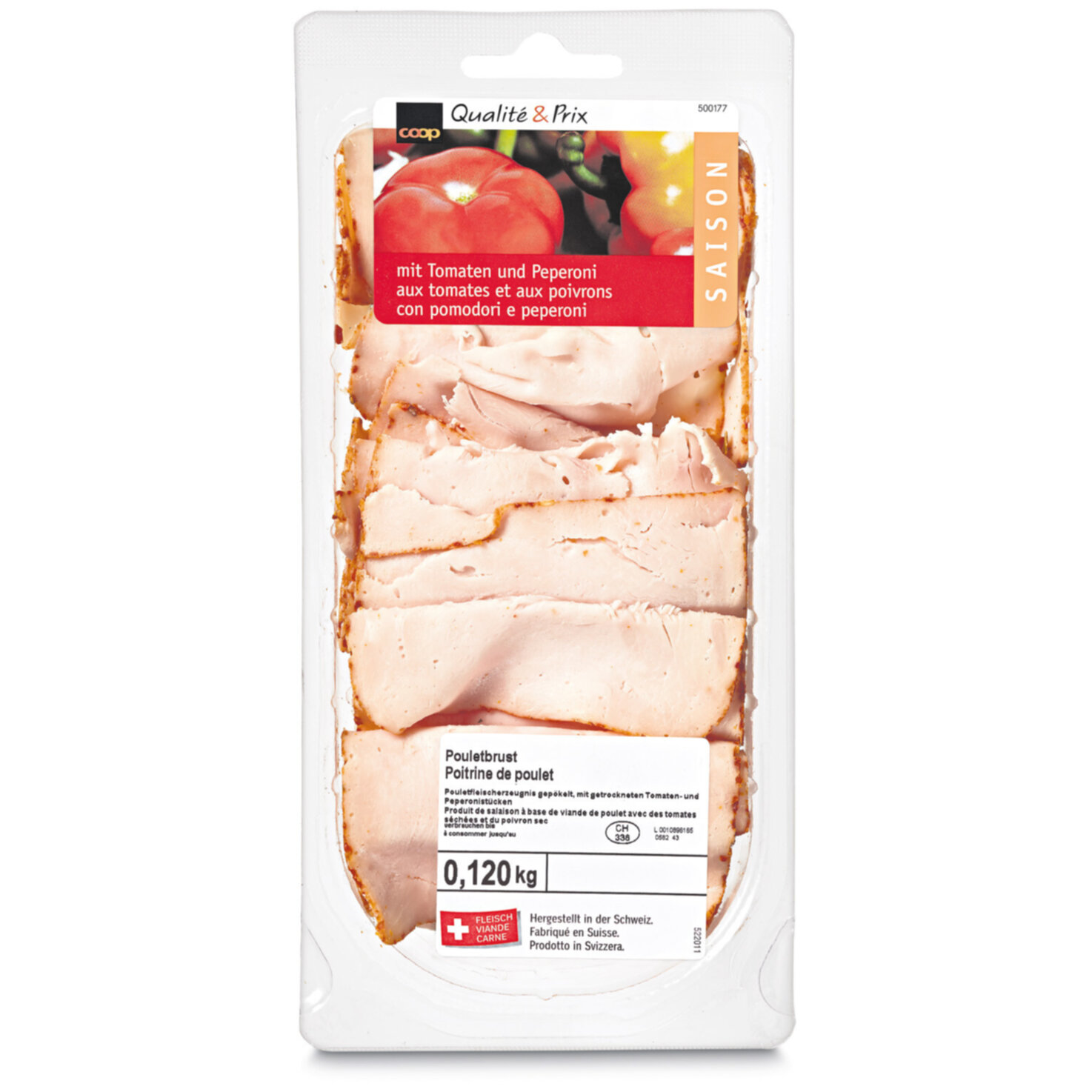 Poulet-Brust mit Tomate & Peperoni
