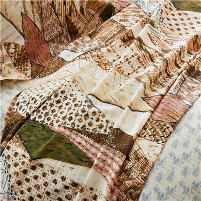 Linge de lit effet pachwork motifs ethniques - BECQUET CRÉATION
