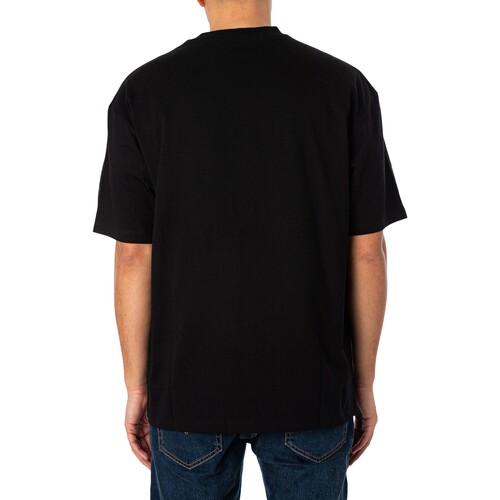 BOSS - Camiseta Gráfica Domenada Negro
