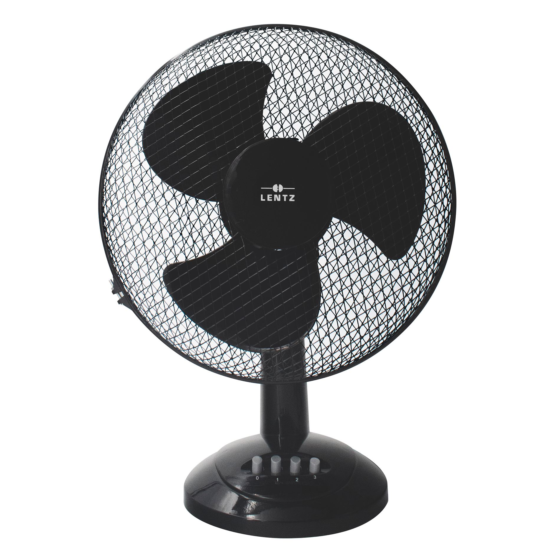 LENTZ Tischventilator - schwarz - 3 Stufen