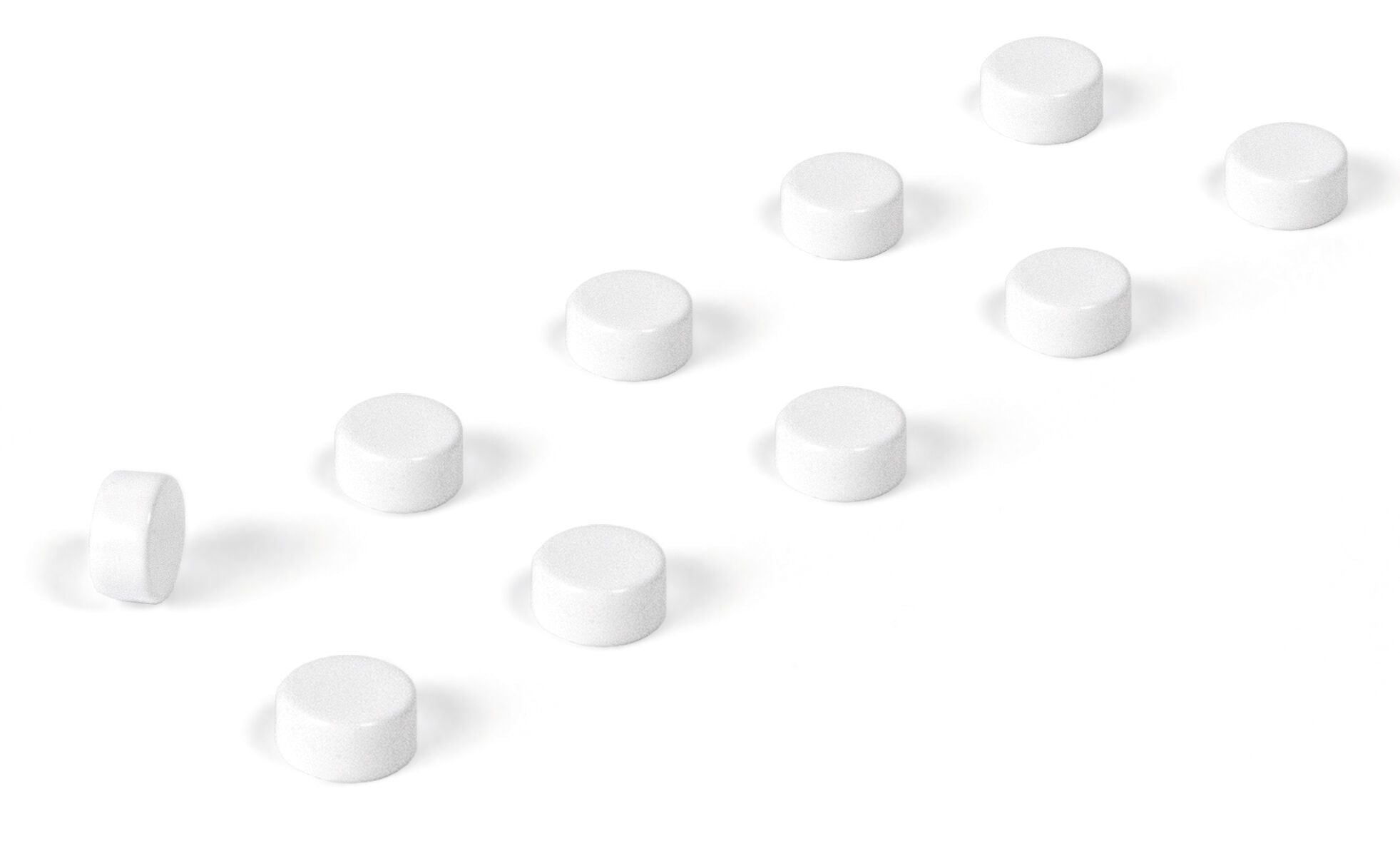 STEELY WHITE Magnet - Weiss / H: 0.3 cm