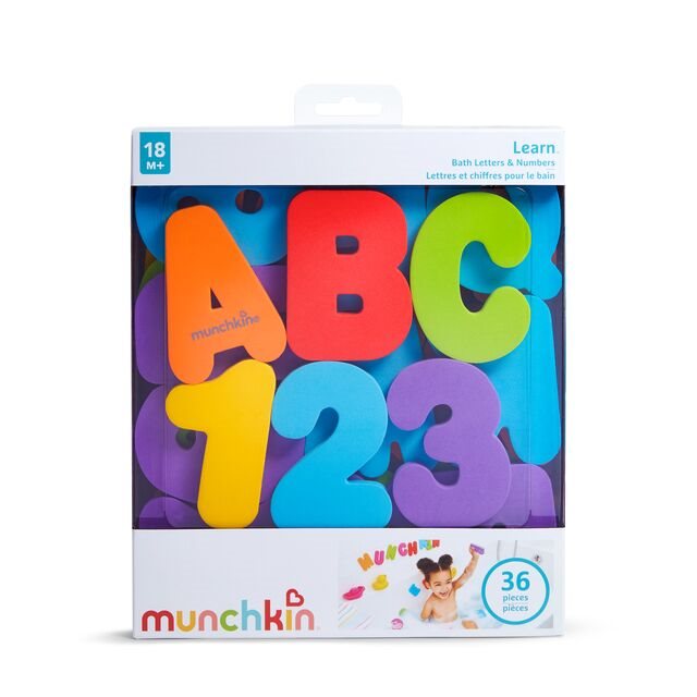 MUNCHKIN Bade Buchstaben & Zahlen<br>36 Stück