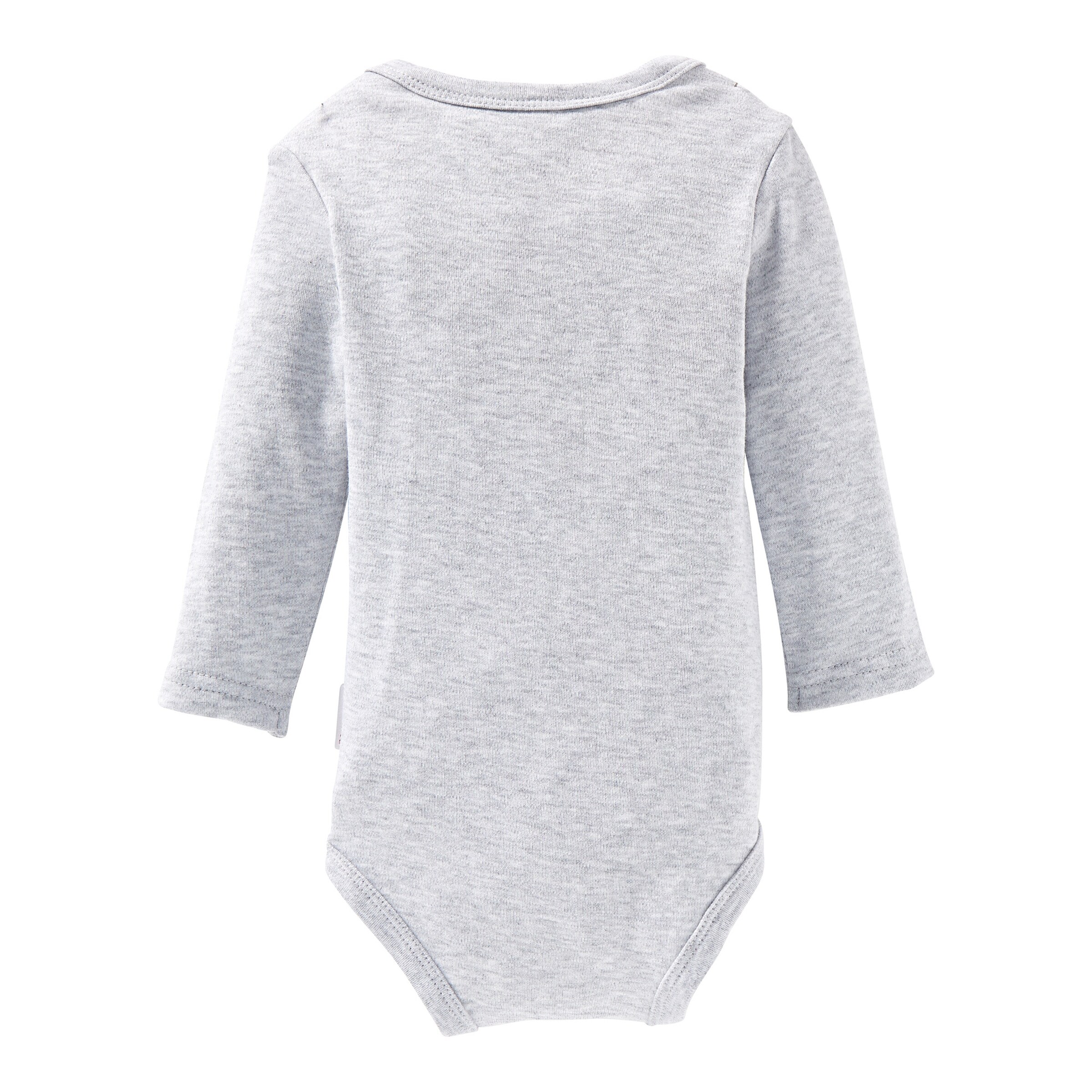Bornino - Lieblinge 2er-Pack Bodys langarm grau