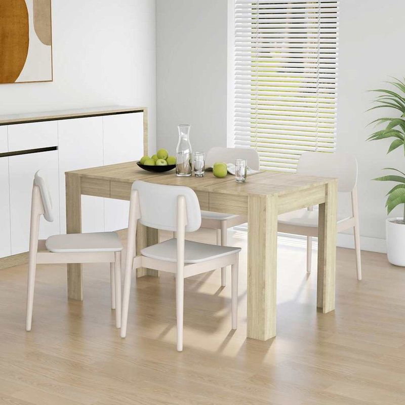 vidaXL - Eettafel - Sonoma Eiken - Bewerkt Hout