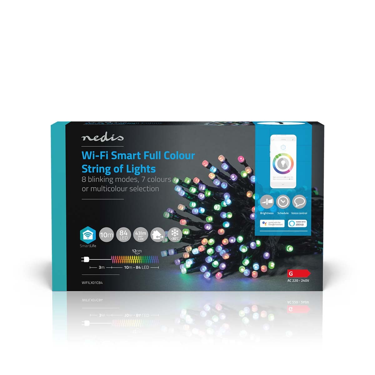 Nedis SmartLife Decoratieve LED lichtslang iOS/Android 10 meter 84 LED's