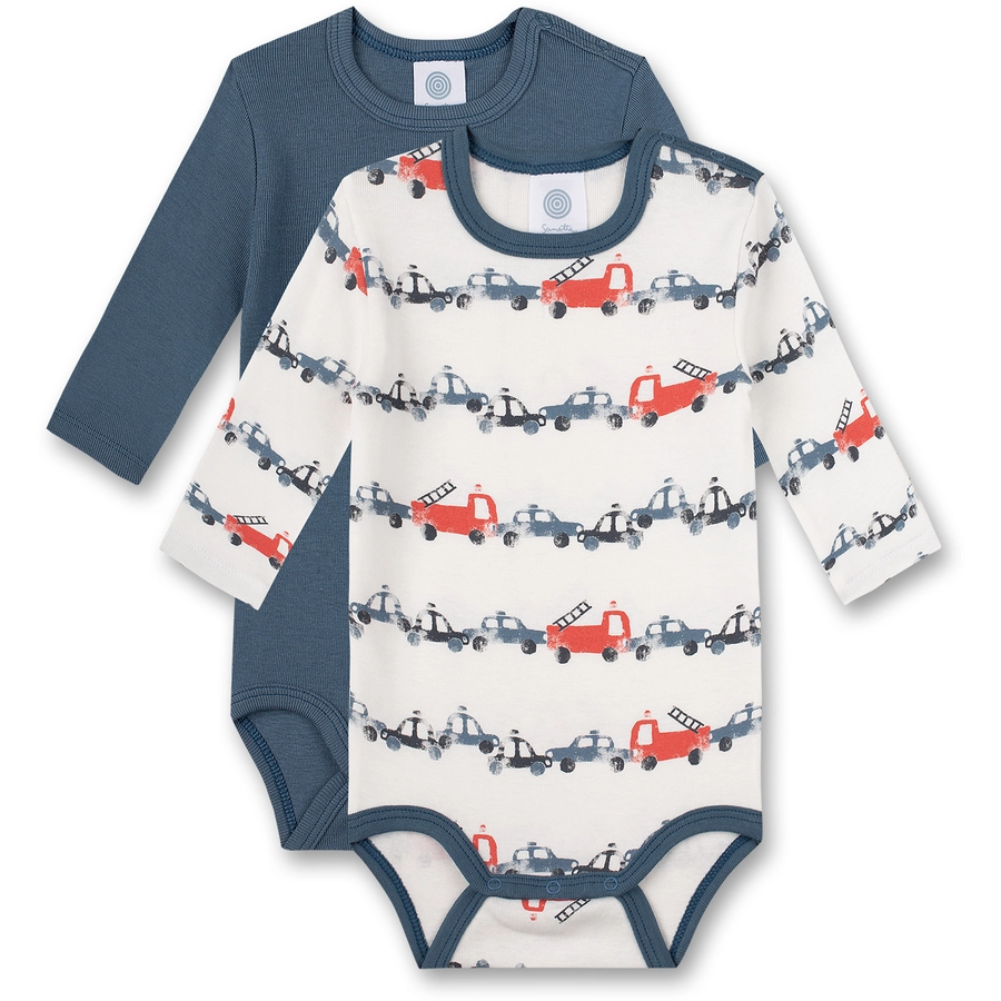 Sanetta Body Doppelpack Feuerwehrauto offwhiteblau