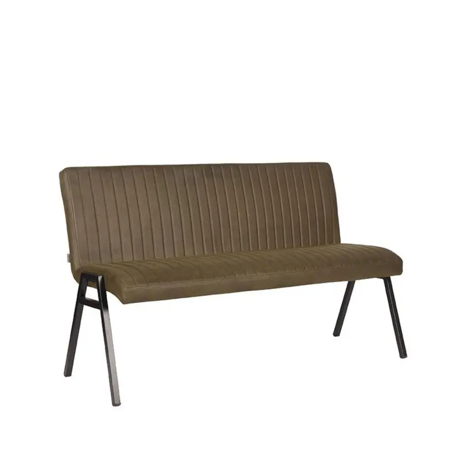 Vine Interior Eetkamerbank Paisley Army green Microvezel 145x62x86
