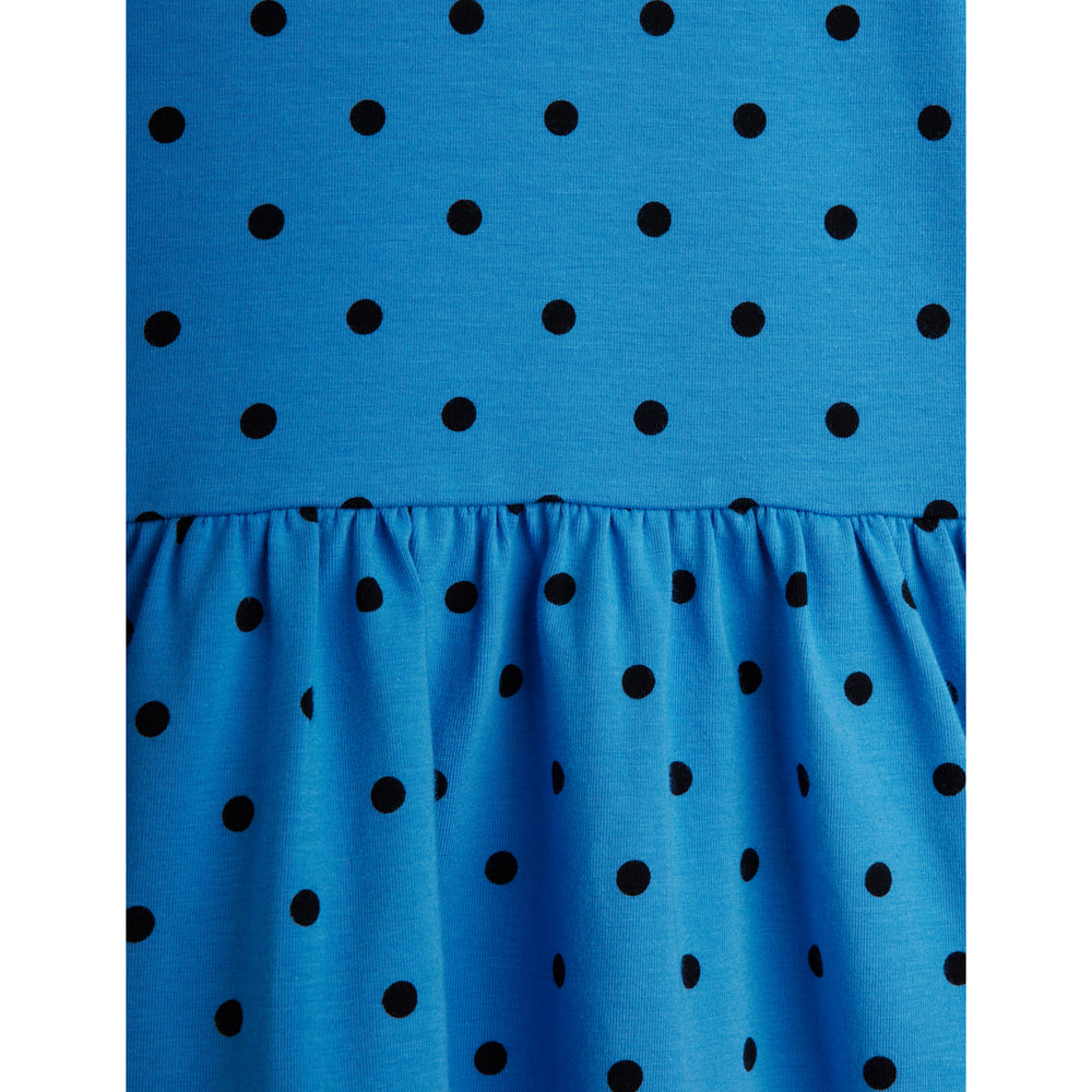 Køb Mini Rodini Blue Polka Dots AOP Ls Kjole