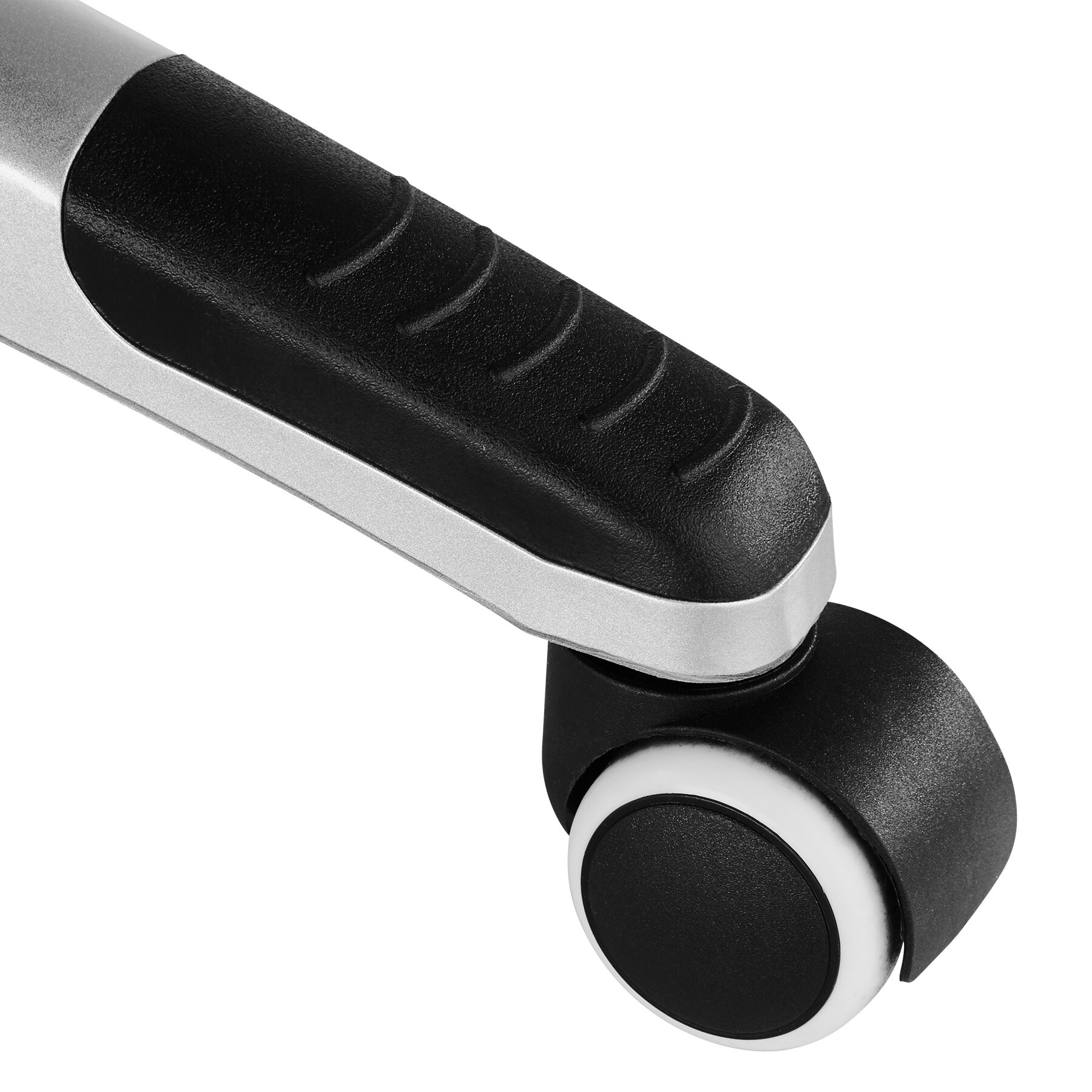 tectake® Bürostuhl, 360° drehbar und stufenlos höhenverstellbar, doppelte Polsterung mit Kunstlederbezug, einstellbare Wippfunktion