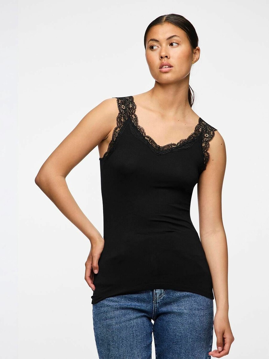 PEÇAS<br>Camiseta regata com decote em V