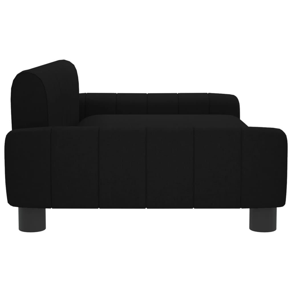Cama para cães vidaXL em tecido preto, 70x45x30 cm