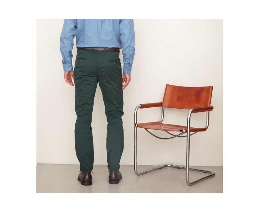 Pantalon chino homme Vert Sapin - NIGEL II
