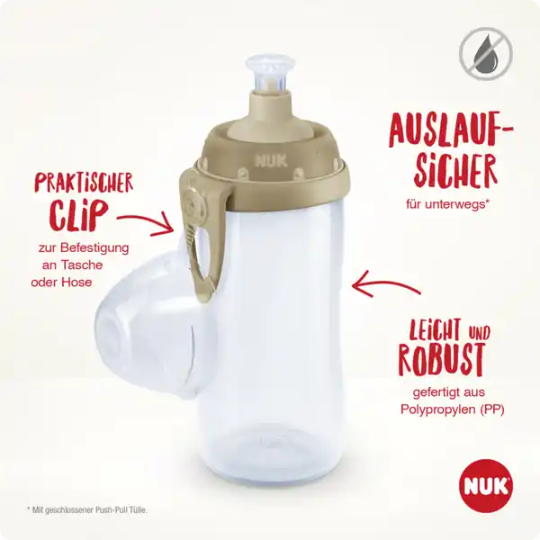Junior Cup mit Push-Pull Tülle und Chamäleon Effekt 300 ml, Blau