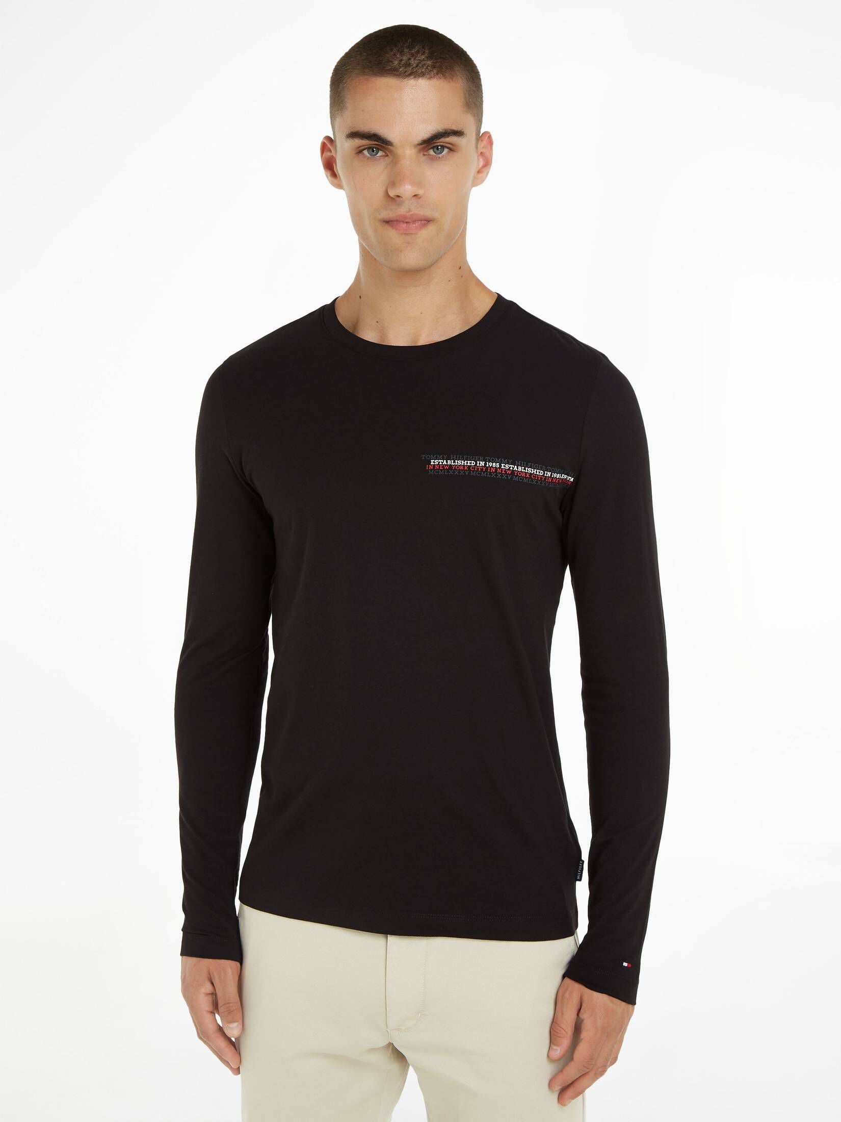 Tommy Hilfiger| Herren Longsleeve Slim Fit