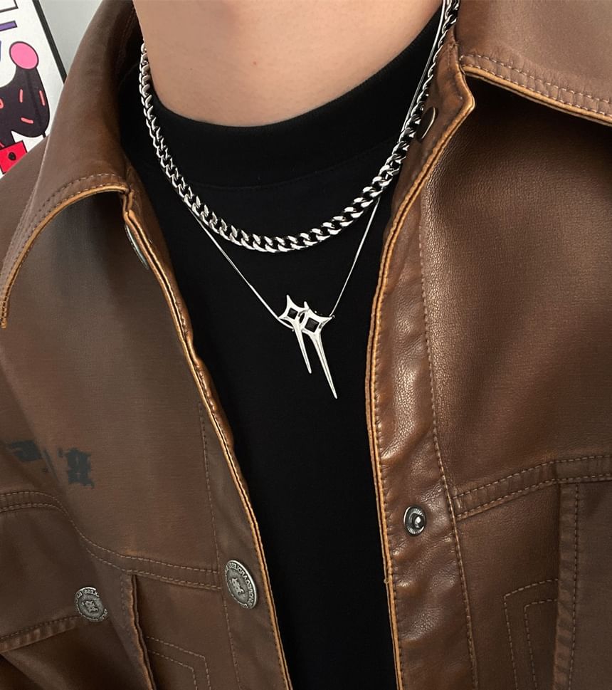 Lilafey - Stervormige hanger met gelaagde legering
