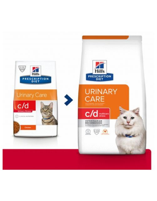 Hill's Prescription Diet C\/D Urinary Stress Urinary Care Zak Kip - Kattenvoer