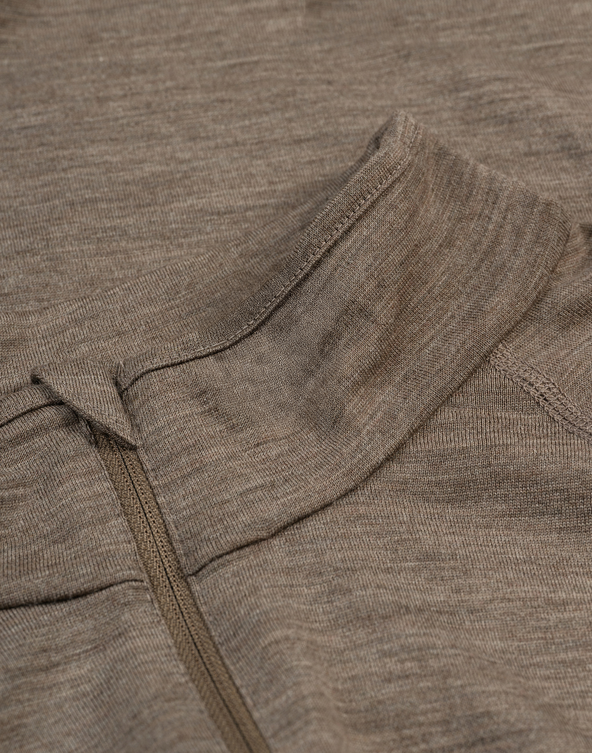 Shirt met halve rits van merinowol voor heren - Gratis