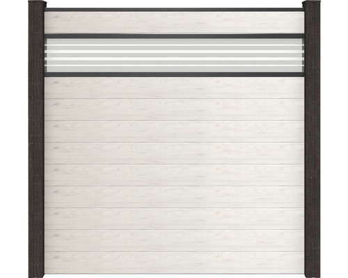Hoofdelement GroJa Flex insteeksysteem zonder palen met designelement 30 glasinzet 180 x 180 cm zand