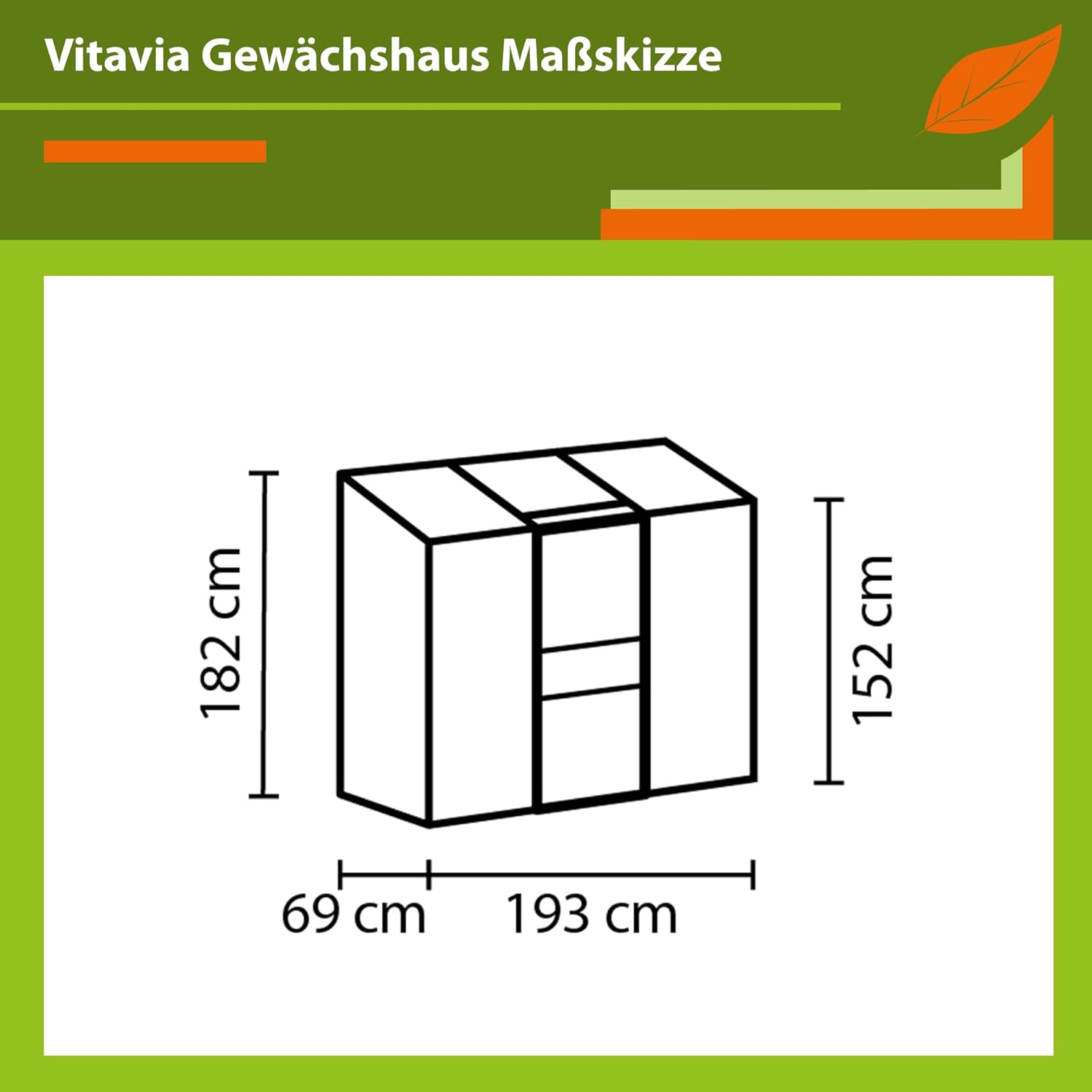 Vitavia Anlehn-Gewächshaus Styx 1300', smaragd, 1,3 m², 4 mm HKP | Wetterfestes & stabiles Wand-Gewächshaus zur Pflanzenanzucht | Ideales Treibhaus für Gemüse, Kräuter & Blumen