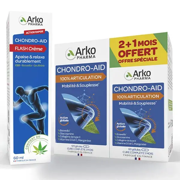 Rotina de bem-estar articular Arkopharma Chondro-Aid