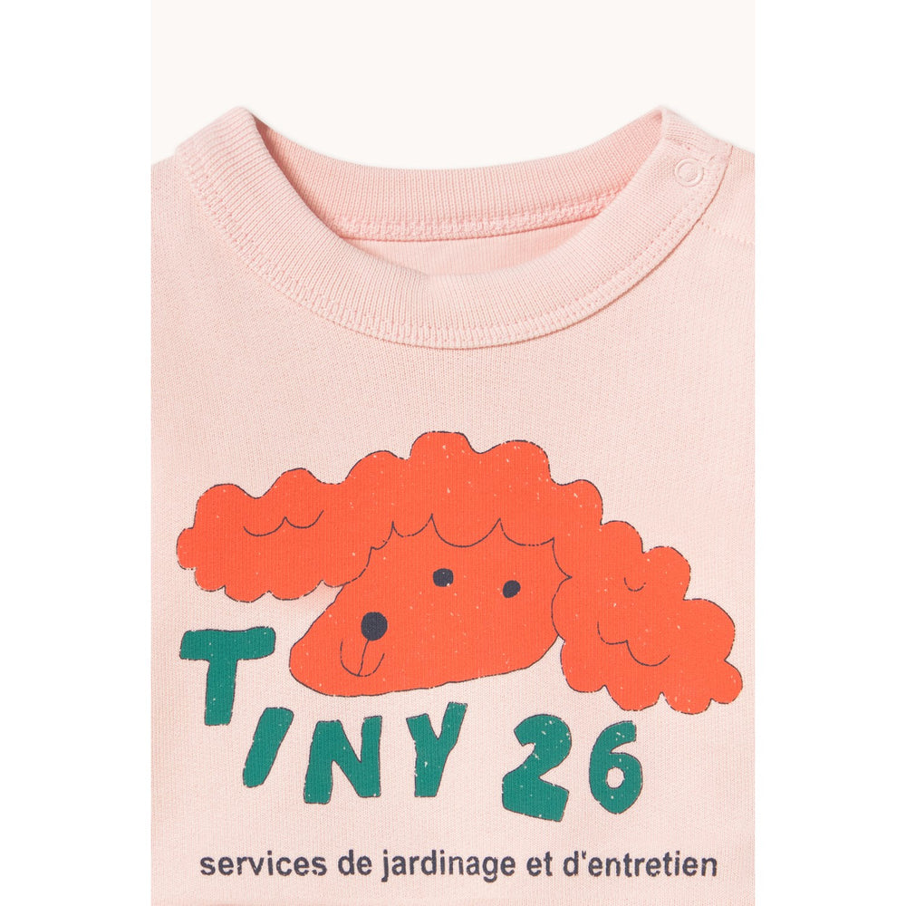 Køb TinyCottons Pastel Pink Red Dog Baby Sweatshirt
