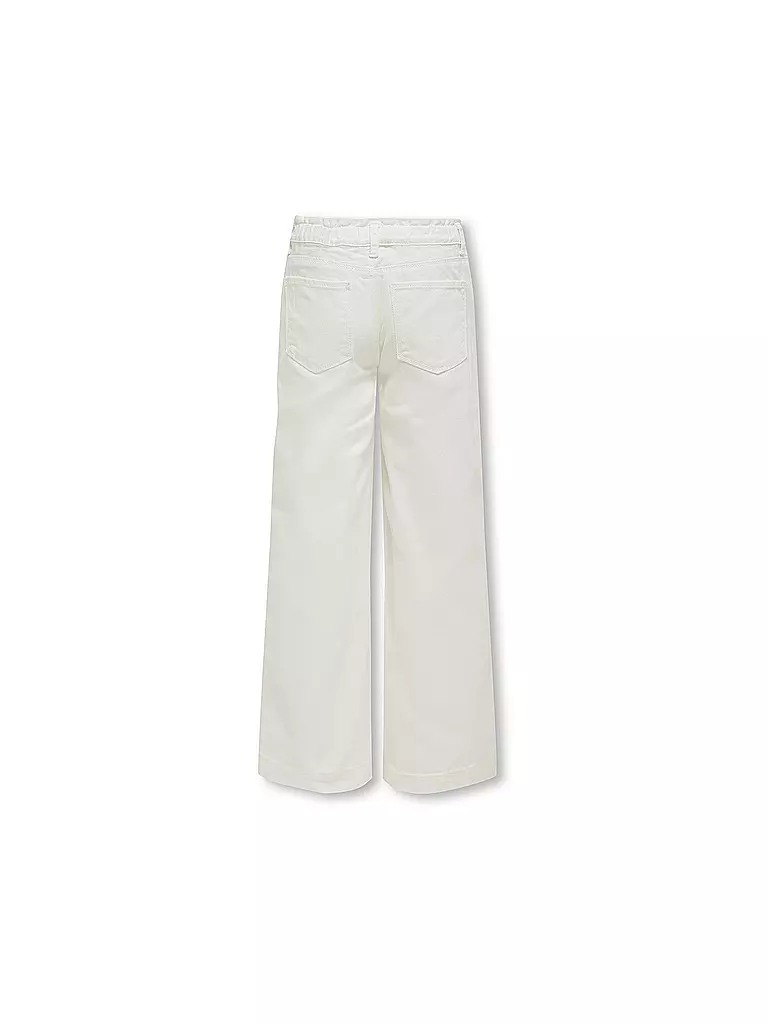 ONLY Mädchen Jeans Wide Leg KOGCOMET weiss