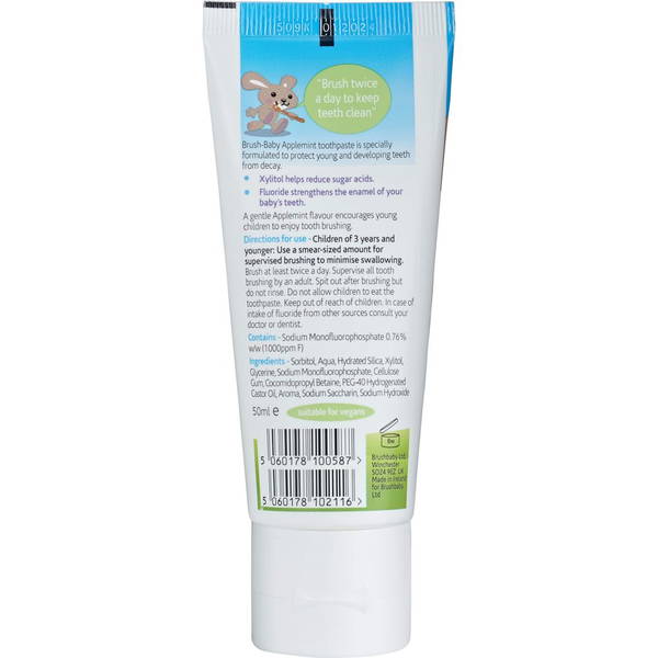 Brush-BabyBrush-Baby   Kleinkindzahnpasta Apfelminze