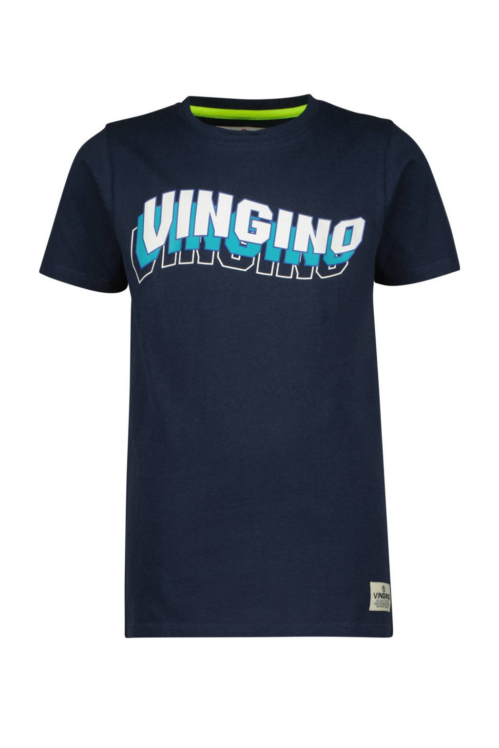 Vingino T-shirt HECCOS met logo donkerblauw