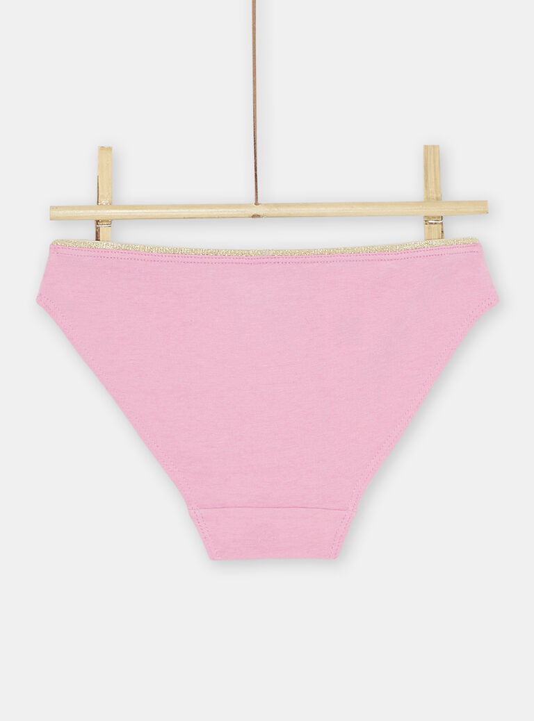 Lot de 3 culottes roses fille