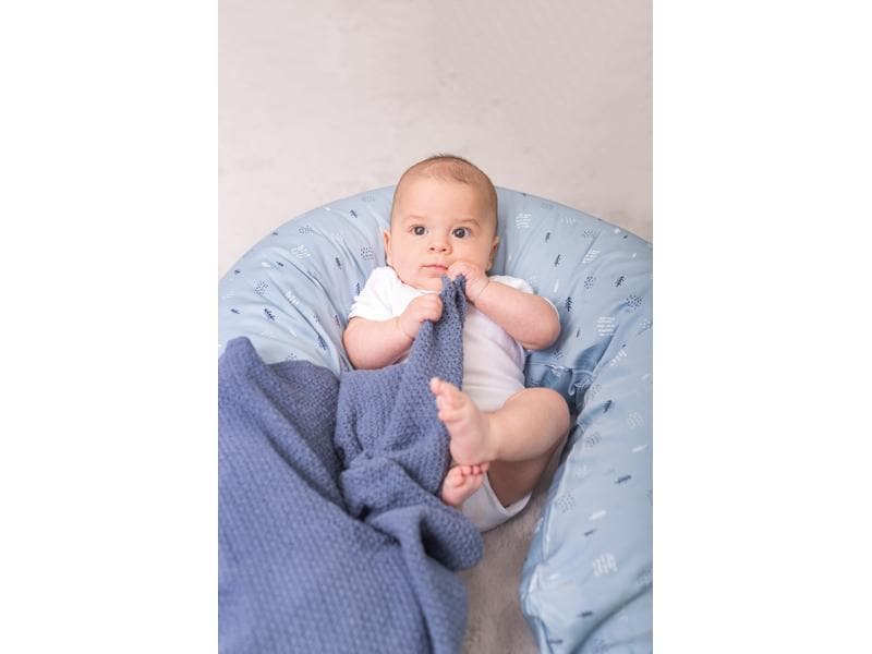 ZEWI bébé-jou Stillkissen Indigo Woods Stillkissen in ergonomischer Form