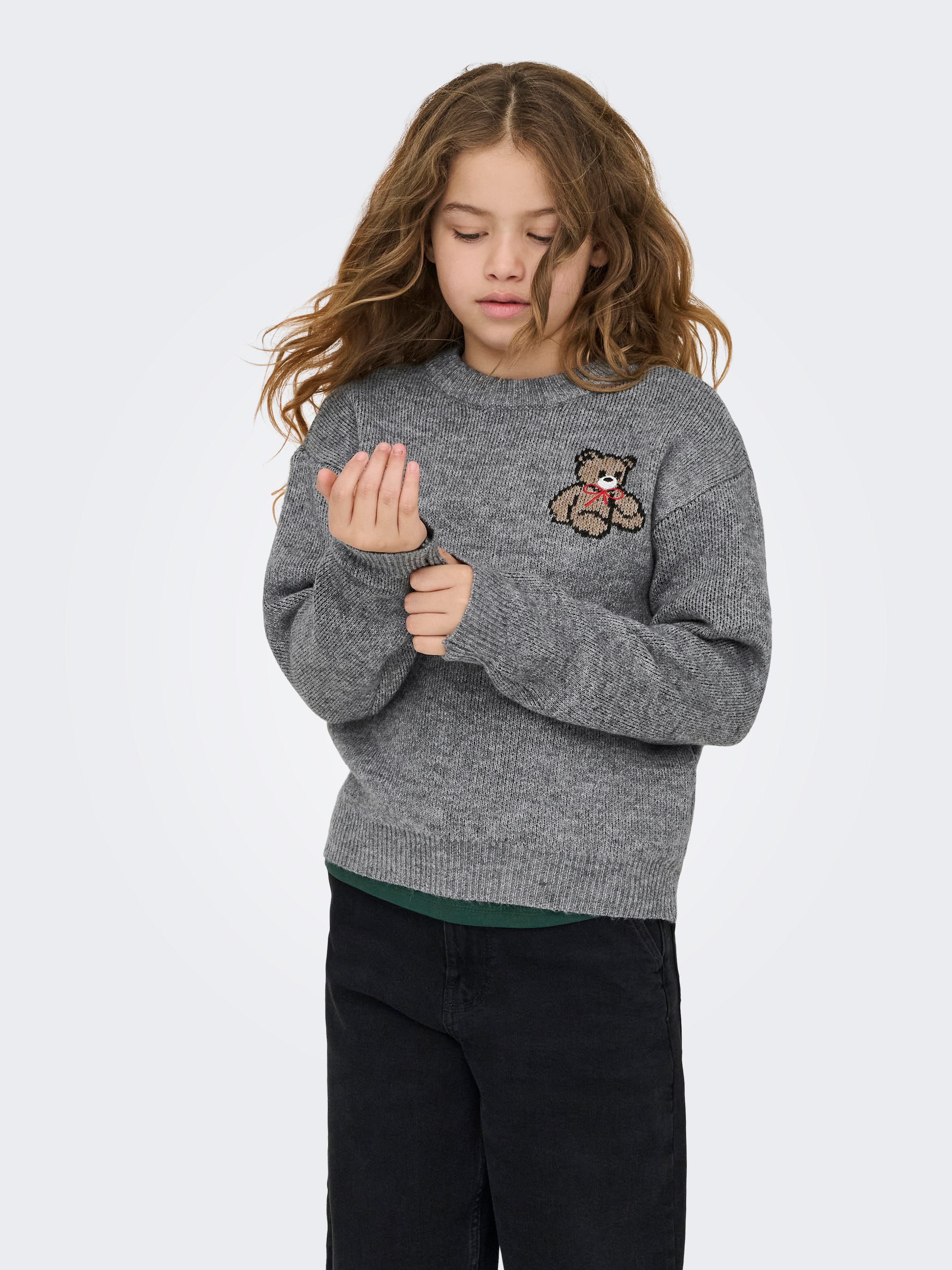 KIDS ONLY Strickpullover »KOGTEDDY L/S PULLOVER KNT NOOS«