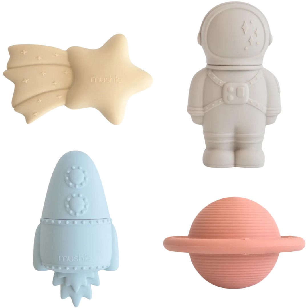 Mushie badspeeltjes ruimte - 4st