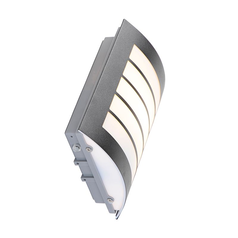Buiten wandlamp zwart IP44 met schemersensor - Miro