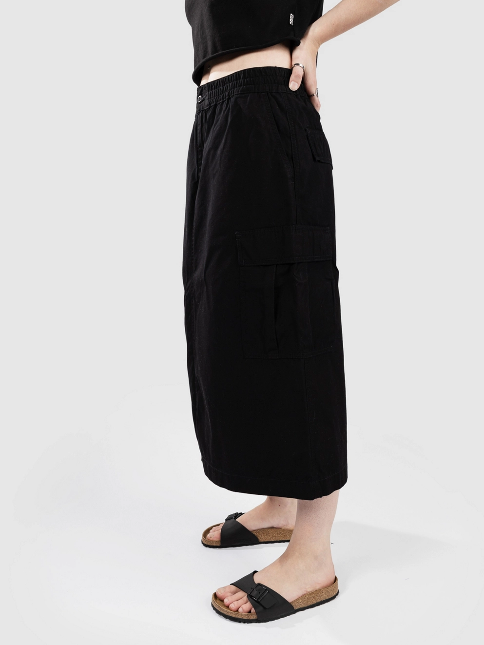 Carhartt WIP Jet Cargo Skirt black rinsed